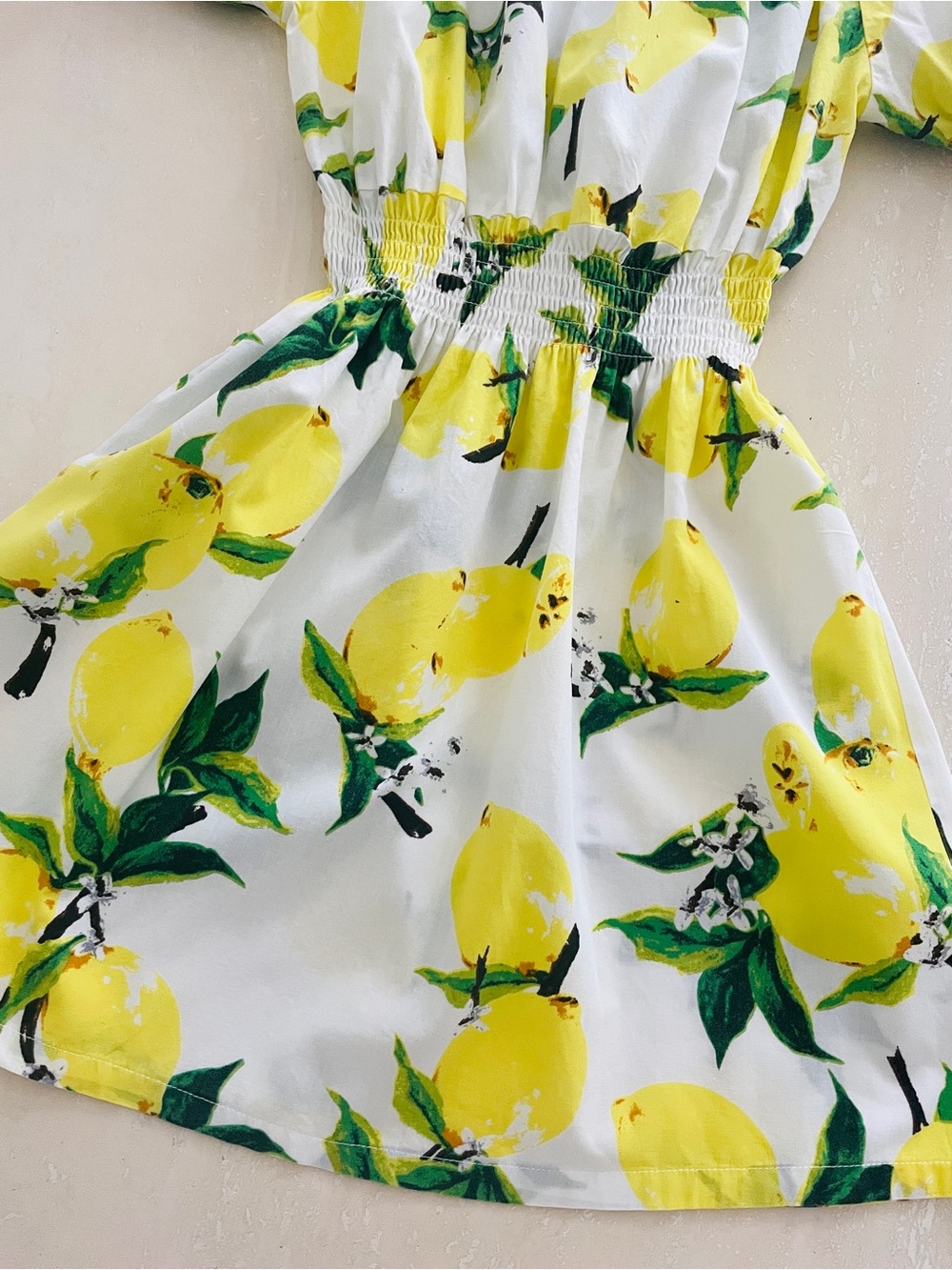 Off The Shoulder Mini Yellow Summer Lemon Italian Summer Style Mini Dress S - Picture 2 of 8